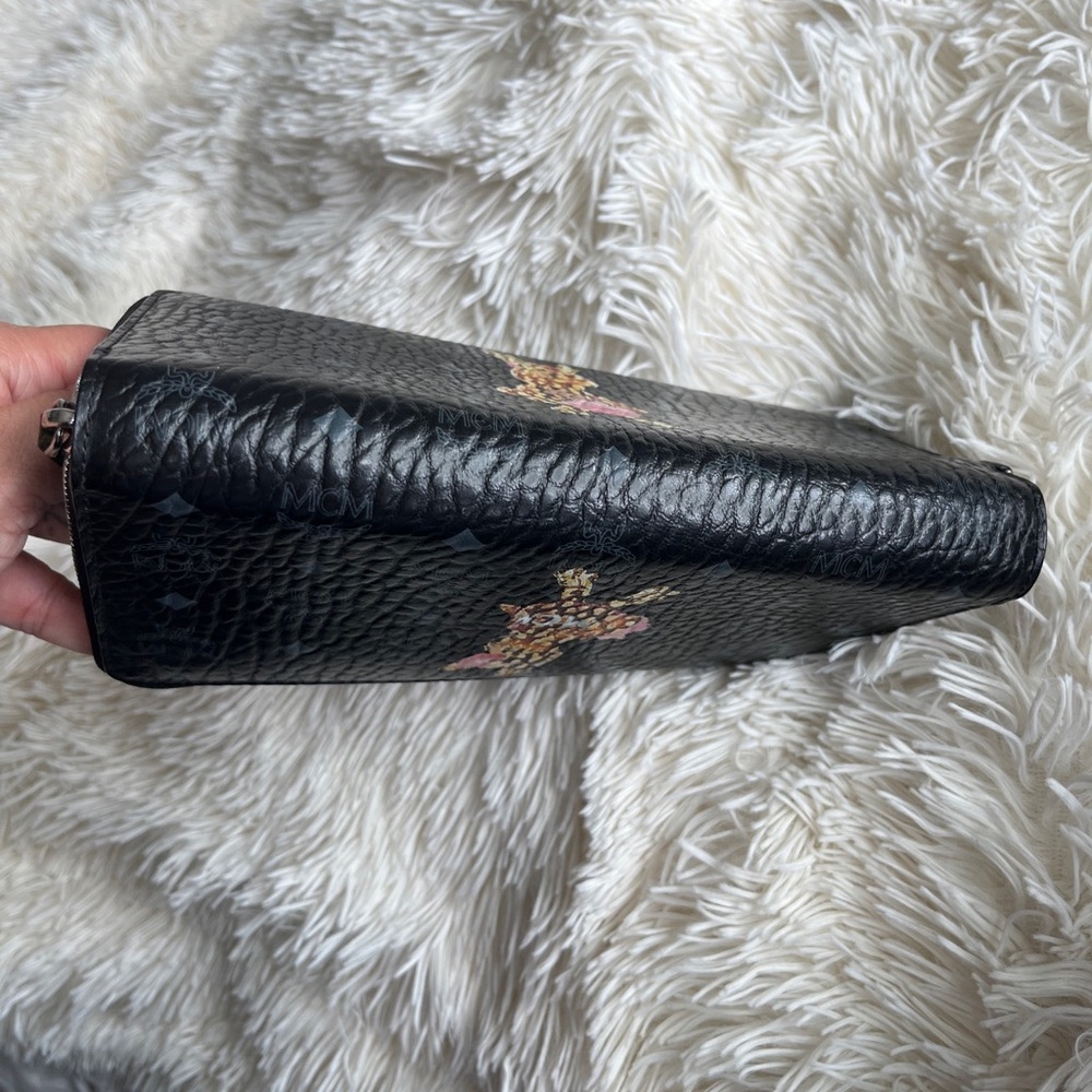 MCM Zip-around Long Wallet Leather Black - Picture 16 of 16